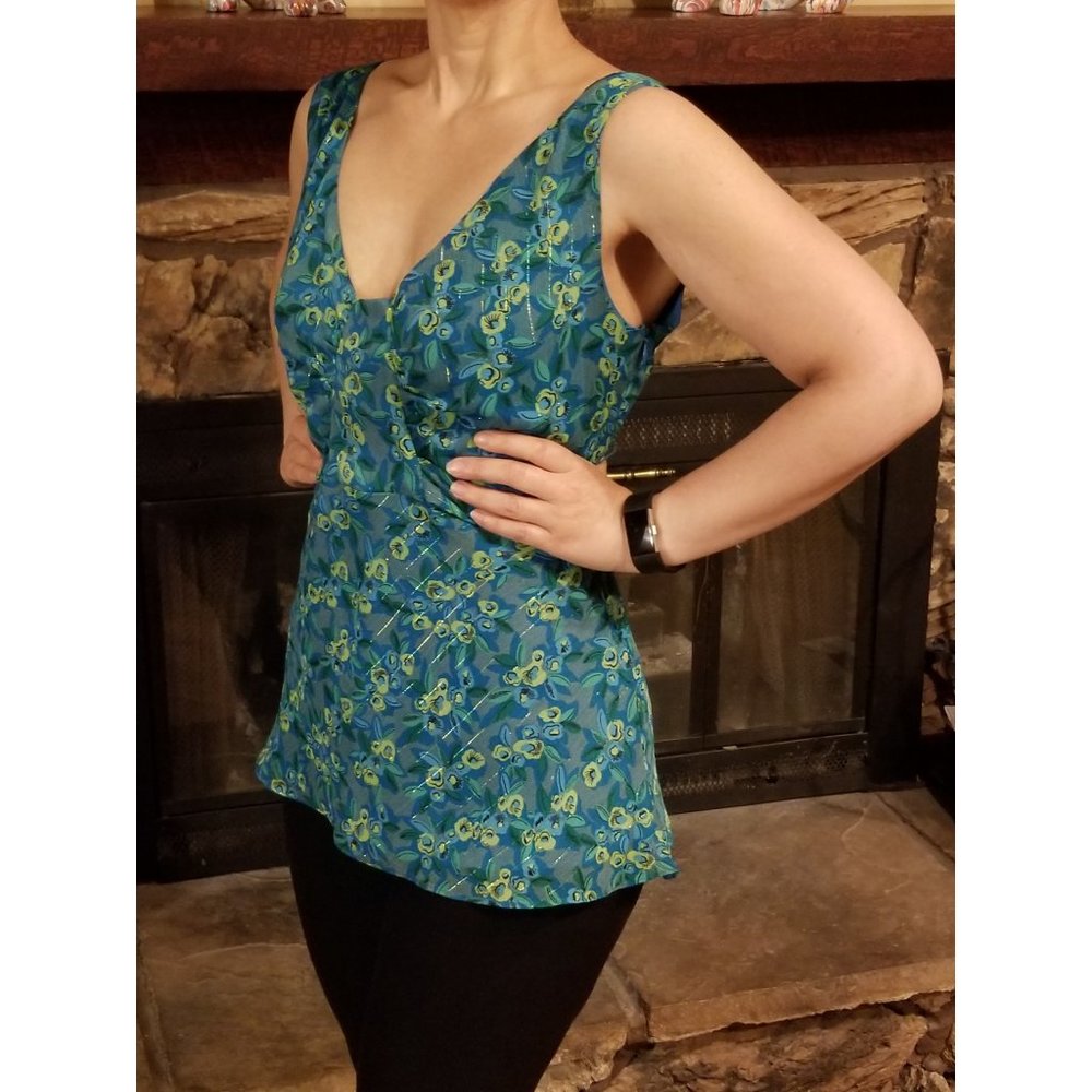 MIXIT TankTop Turquoise Dress Blouse Shirt